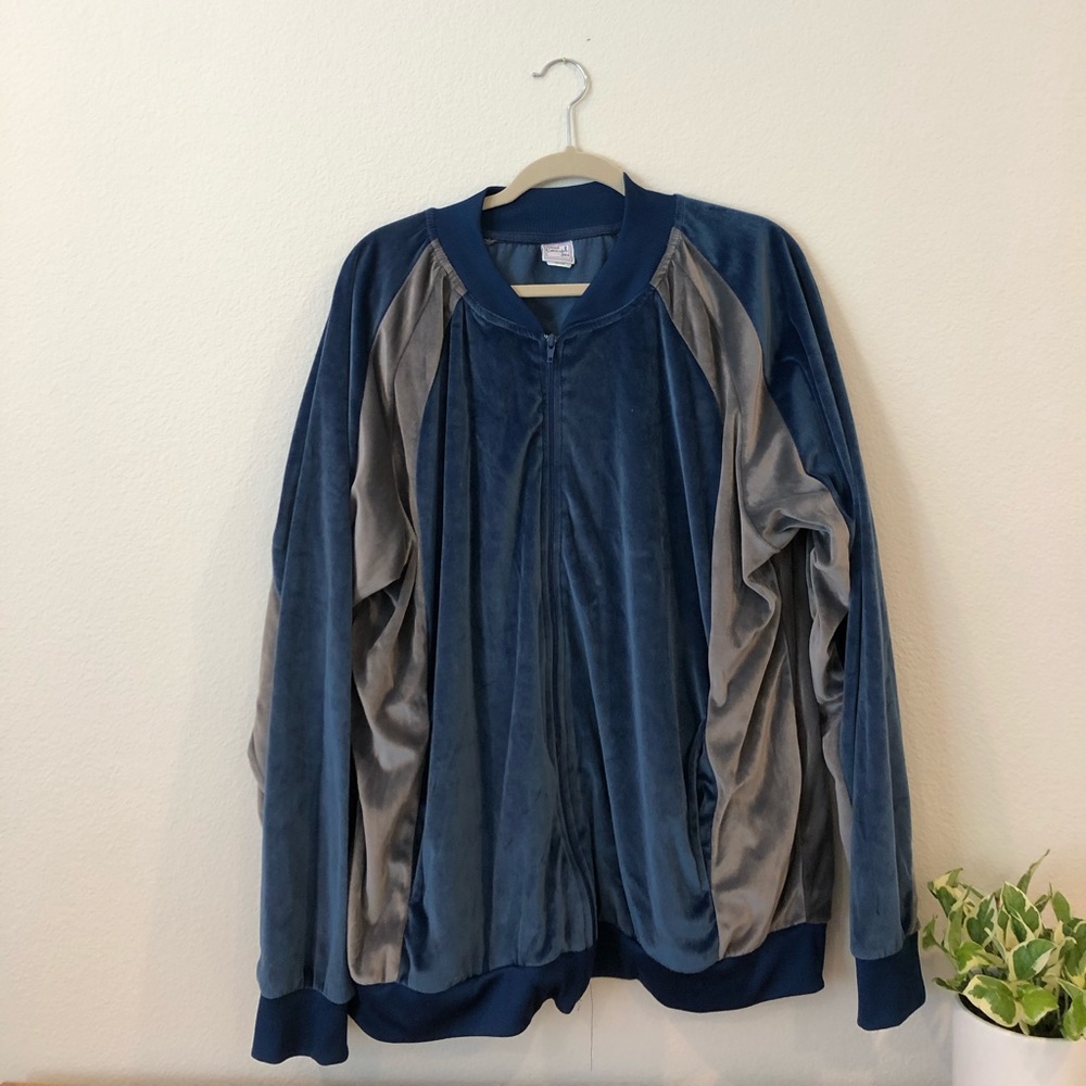 oversized vintage velvet jacket